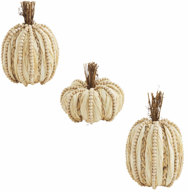 Beaded Husk Pumpkins