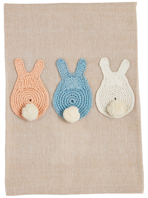 Three Bunnies Crochet Towel - Bloom and Petal