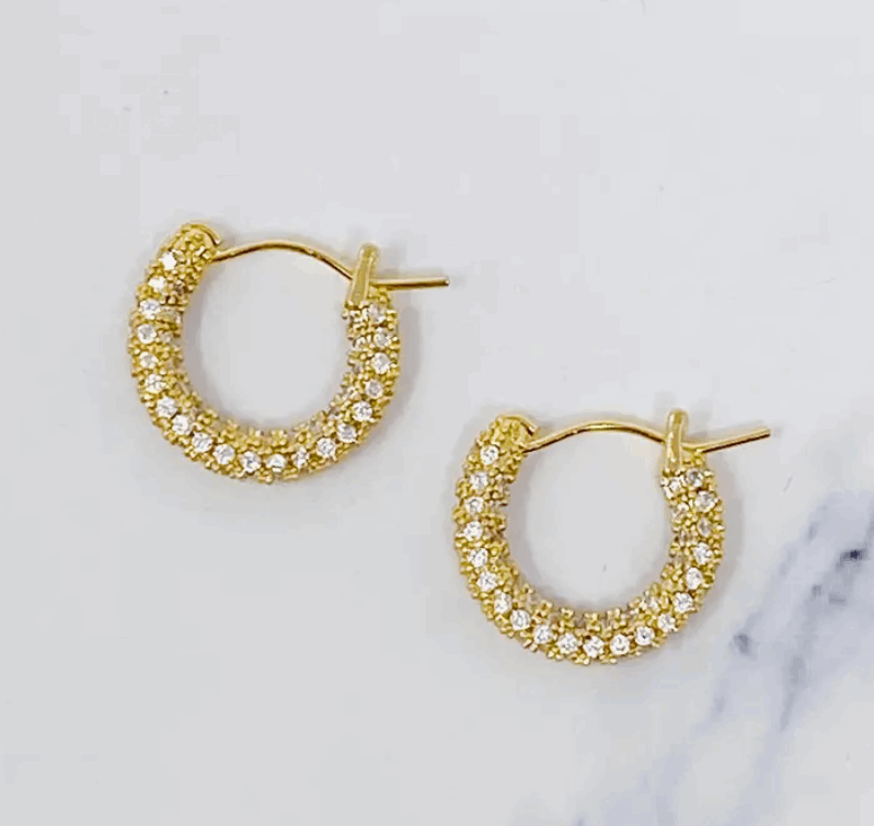 Elegant Shine Hoop Earrings