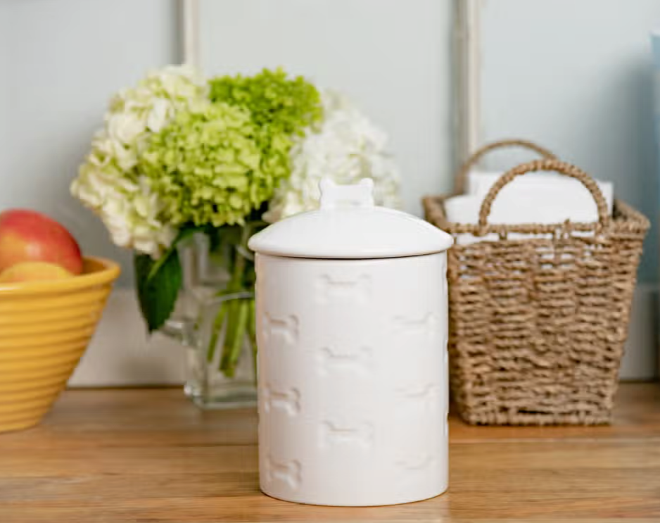 Manor White Treat Jar - Bloom and Petal