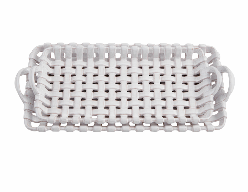 Basket Weave Tray Set of 2