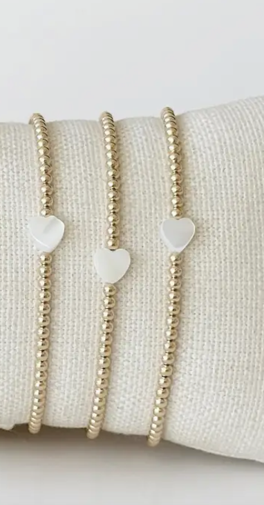 Pippa Single Heart Bracelet - Bloom and Petal