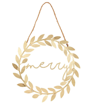 Merry Wreath Door Hanger