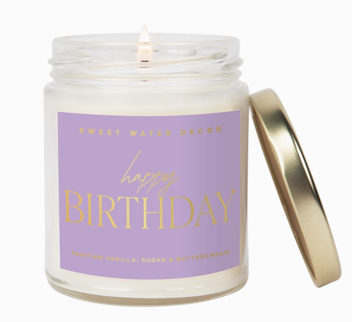 Happy Birthday Candle 9oz.