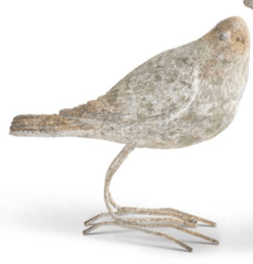 Patina Bird with Metal Feet