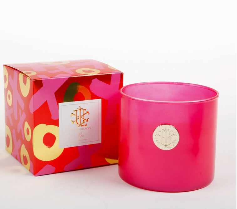 Lux Rose Boxed Candle