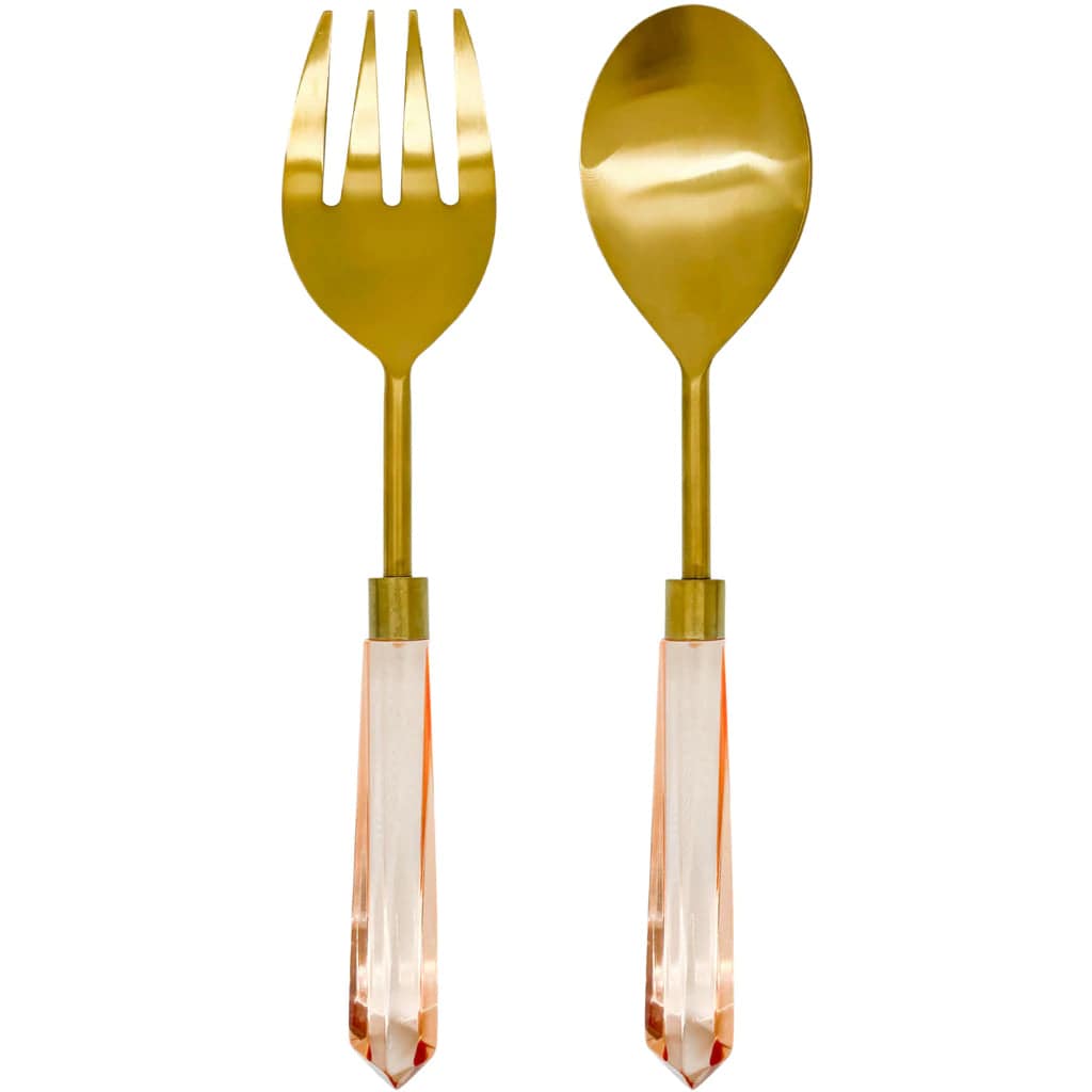 Laura Park Acrylic Serving Set- Blush Pink