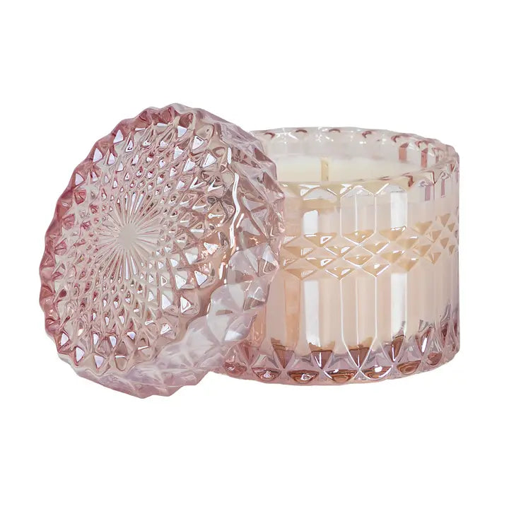 Rose Vanille 8oz Petite Shimmer Candle