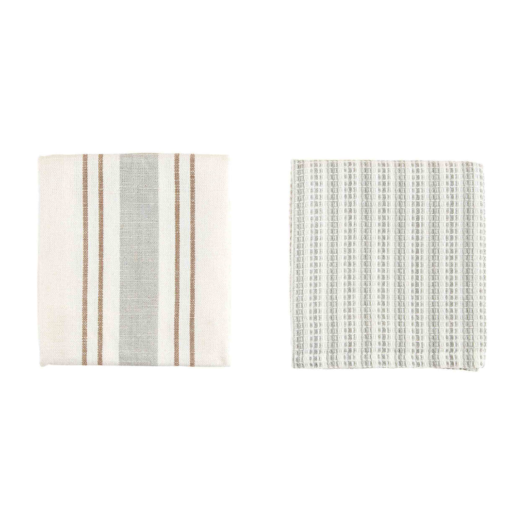 Mixed Waffle Dish Towel Set