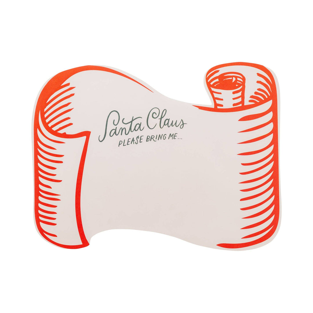 Santa Scroll Placemats