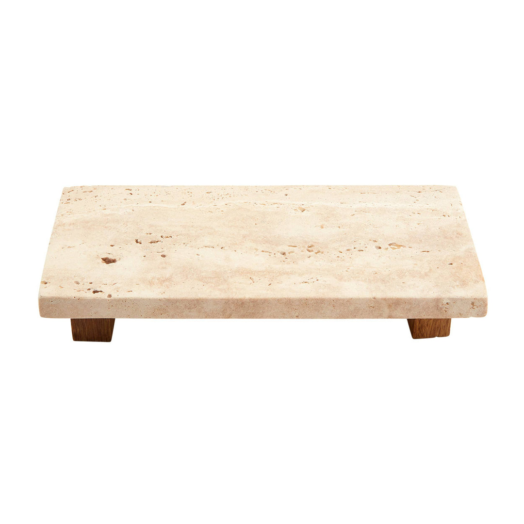 Small Stone Footed Tray