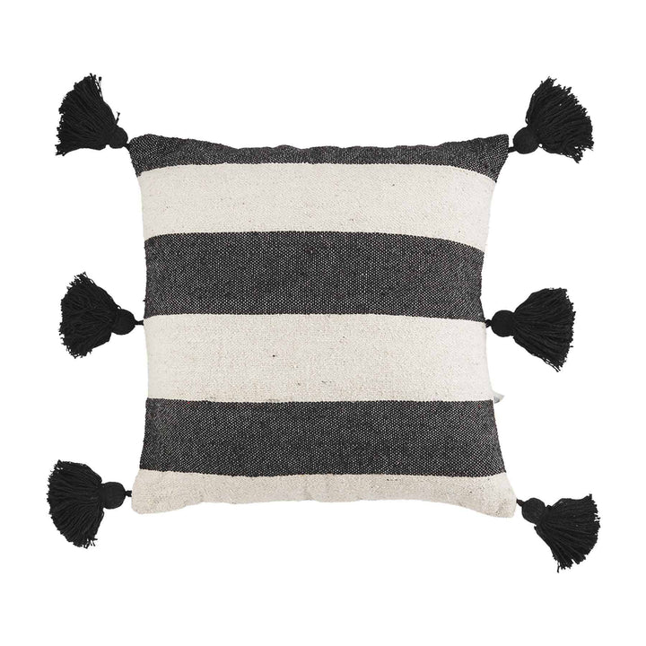 Black Striped Ponchaa Pillows