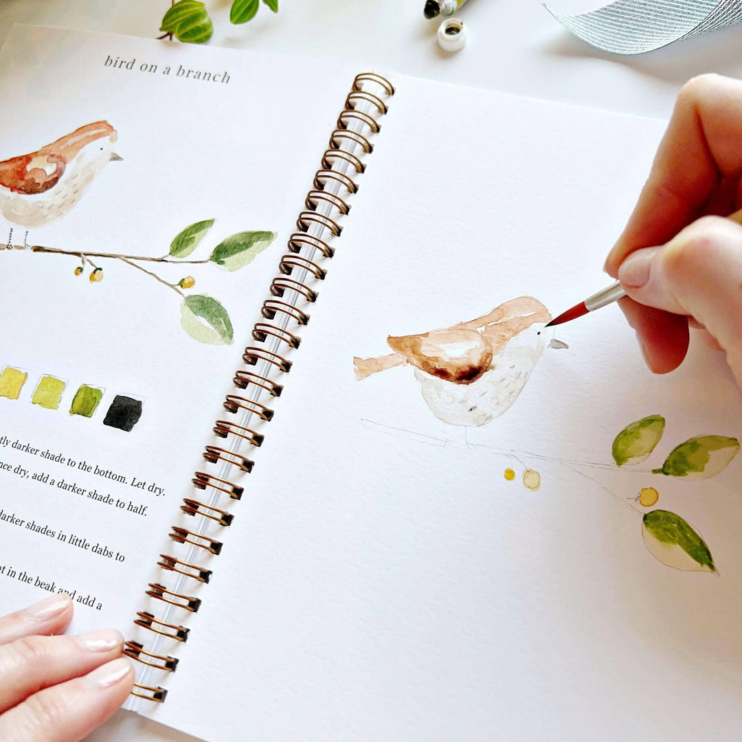Animals watercolor workbook by Emily Lex