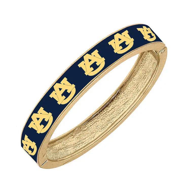 Auburn Enamel Hinged Bracelet- 2 Styles