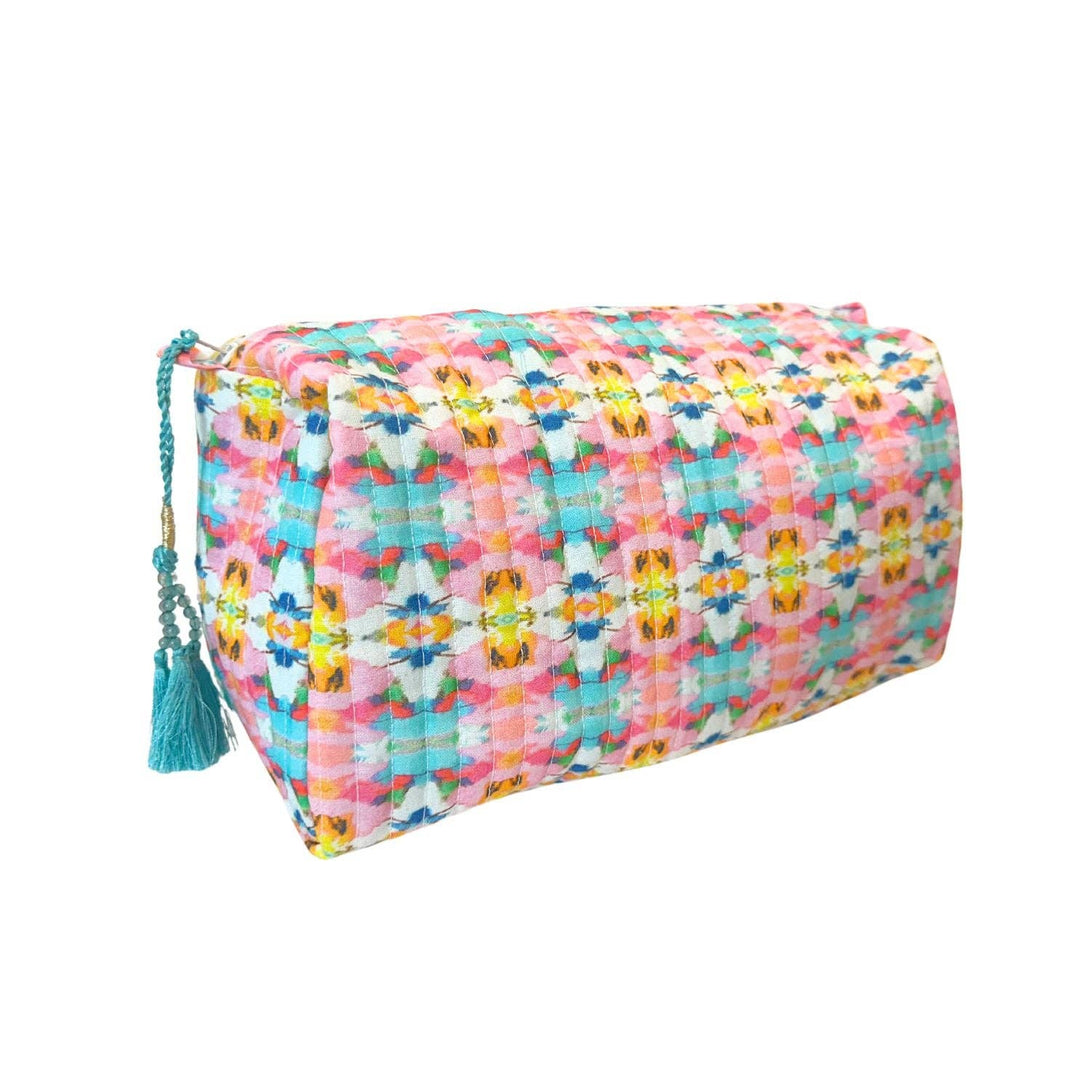 Sumner Pink Small Cosmetic Bag by Laura Park: Small
