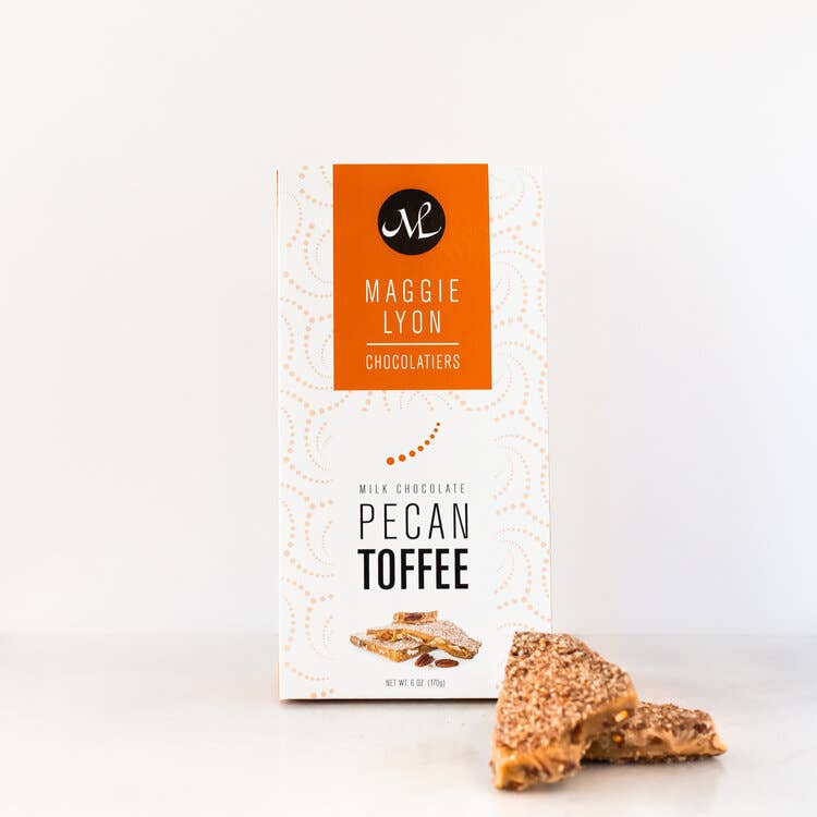Milk Chocolate Pecan Toffee 6oz. by Maggie Lyon