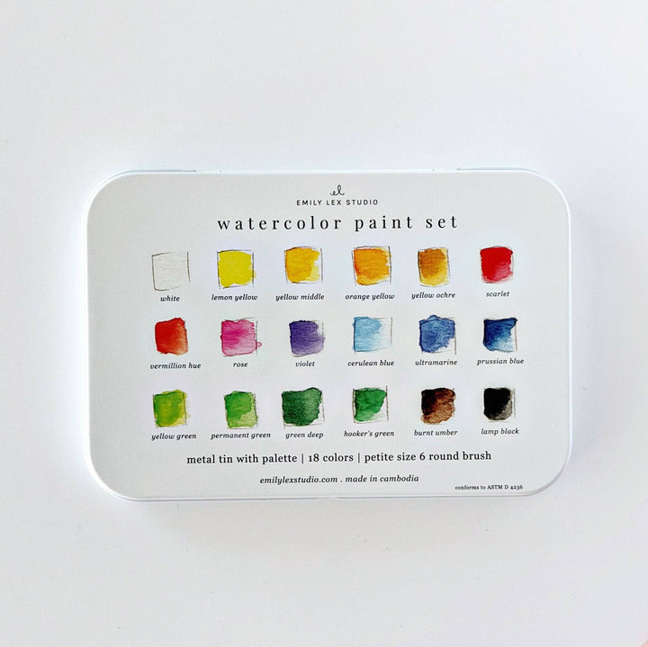 Watercolor Paint Set- Emily Lex