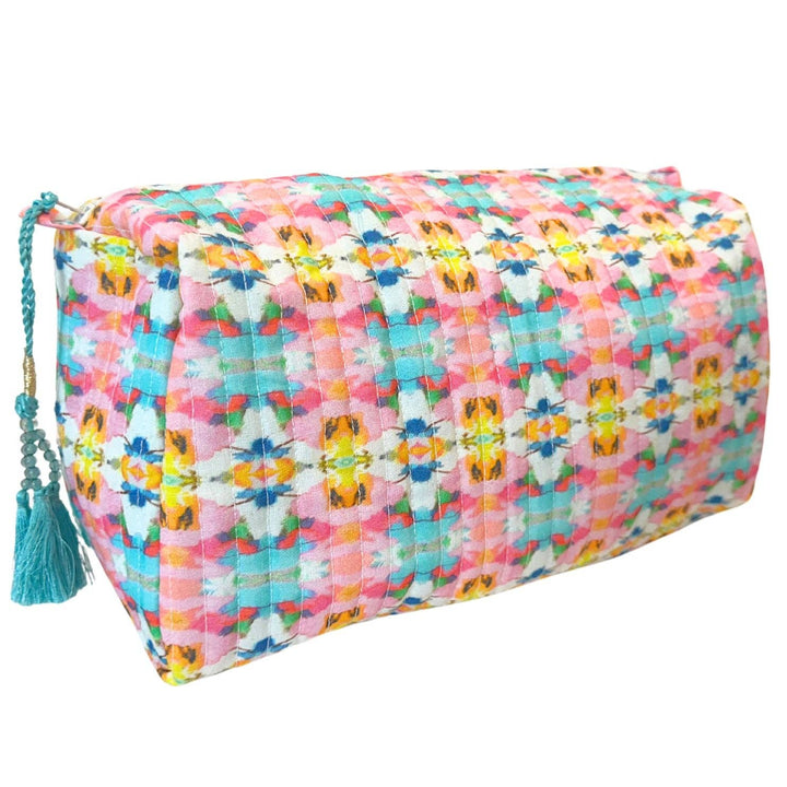 Sumner Pink Large Cosmetic Bag by Laura Park: Large