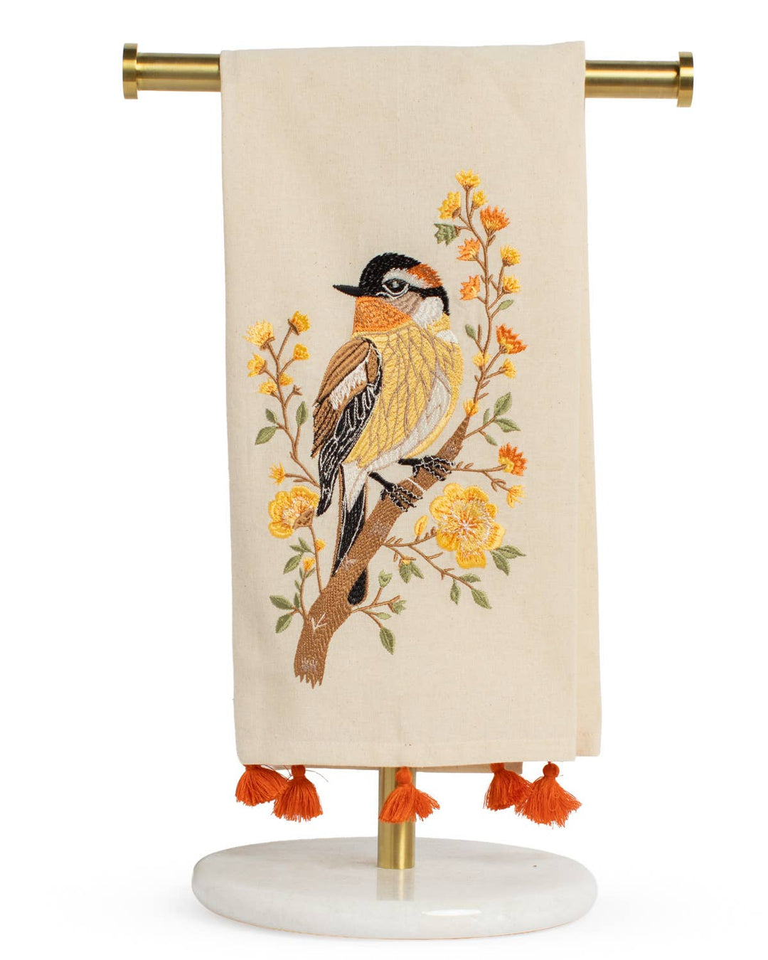 Autumn Sparrow Hand Towel   Oat/Multi   20x28