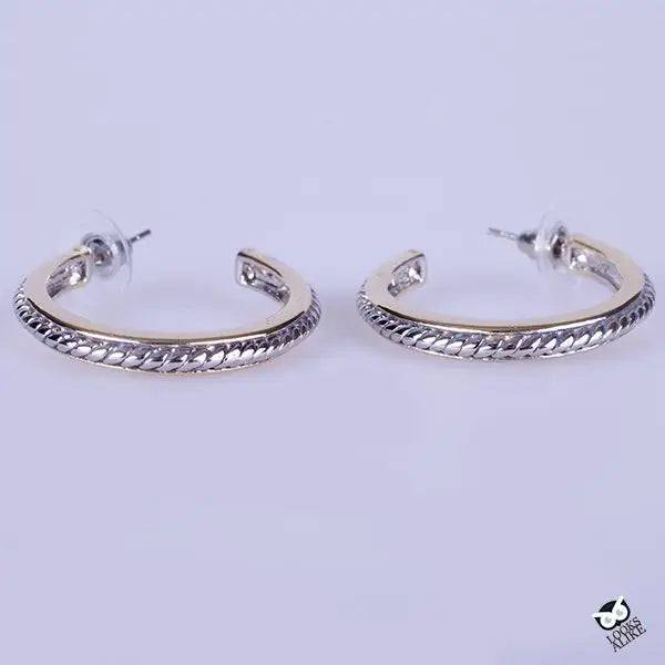 Cable Hoop Earrings