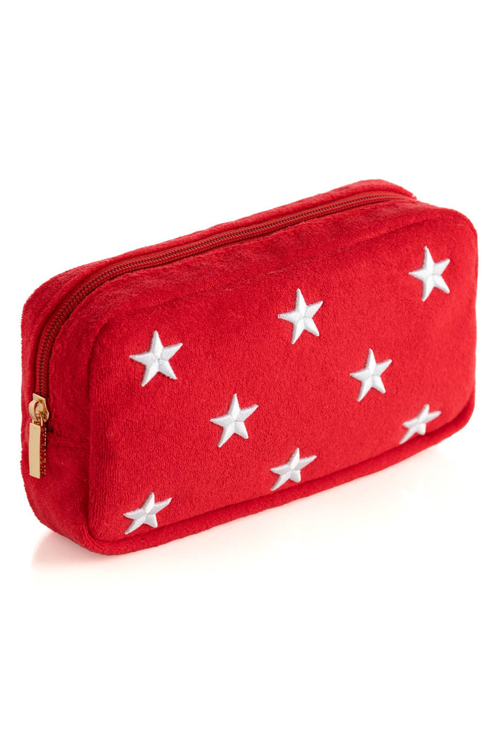 Sol Stars Zip Pouch: Red