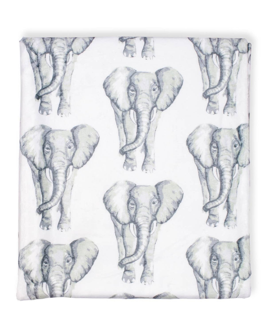 Elephant Stomp Throw Grey/White   50x60