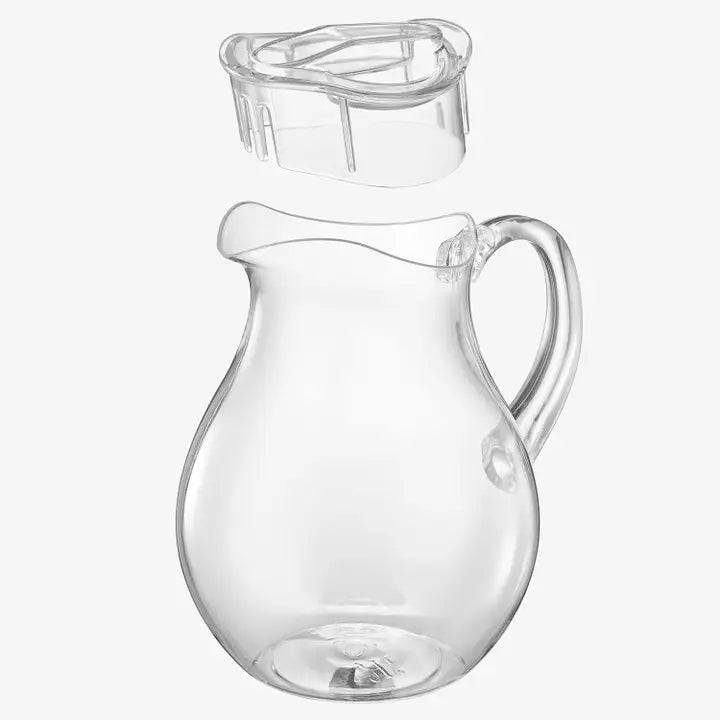 Unbreakable Acrylic Beverage Pitcher with Lid (72 oz)