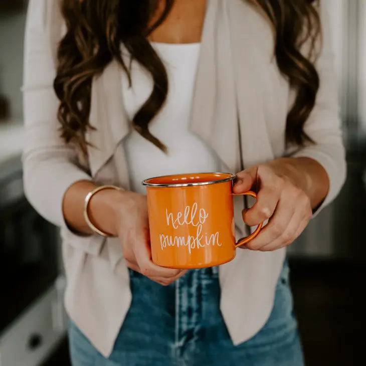 Hello Pumpkin Orange Coffee Mug