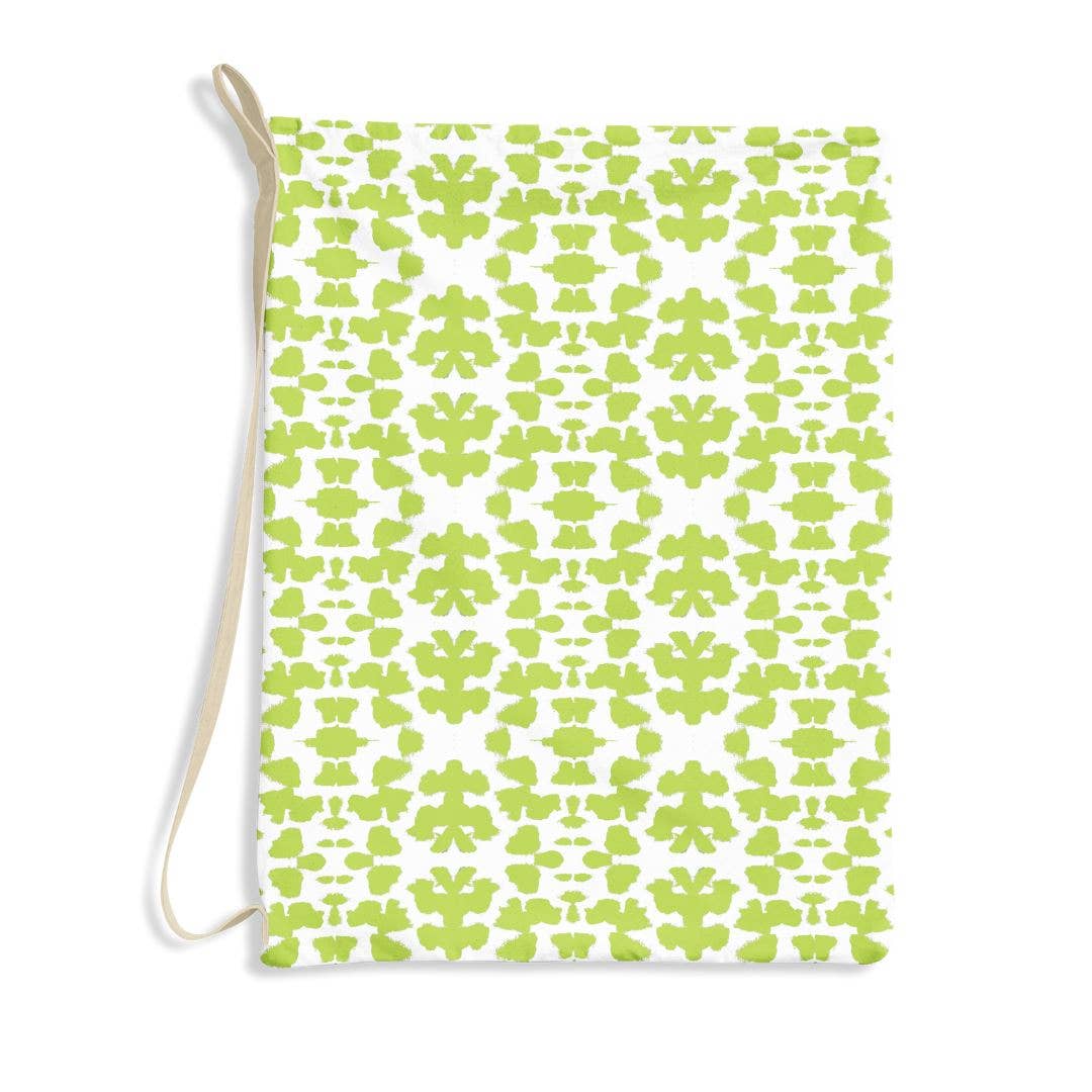 Chintz Green Laundry Bag by Laura Park