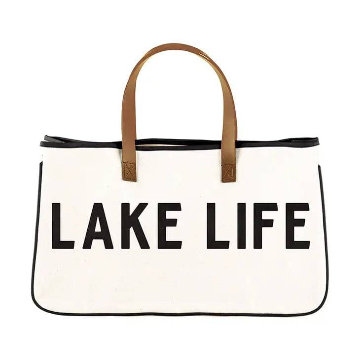 Lake Life Canvas Tote