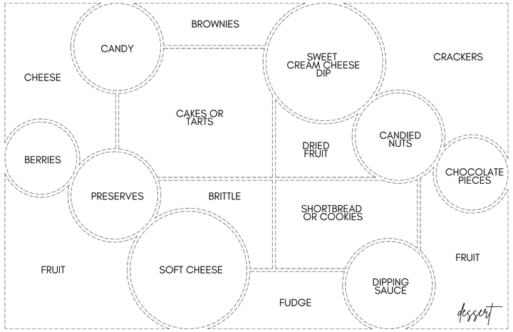 Acrylic Tray CHARCUTERIE MAP Insert Set of 10