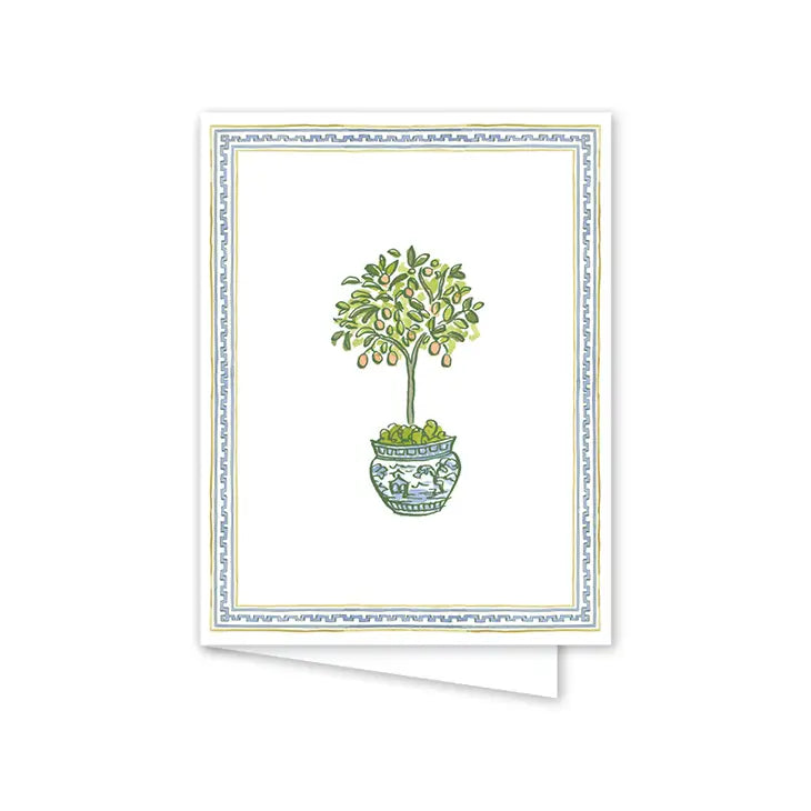Topiary Trimmings Greeting Card - Bloom and Petal