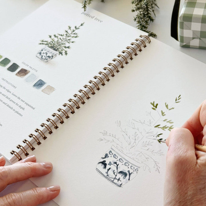 Christmas Watercolor Workbook by Emily Lex