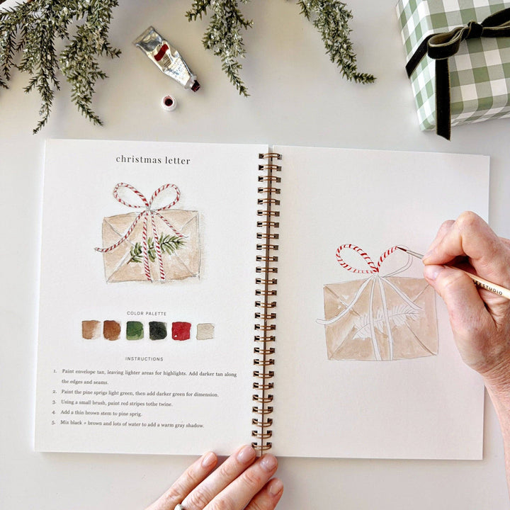 Christmas Watercolor Workbook by Emily Lex