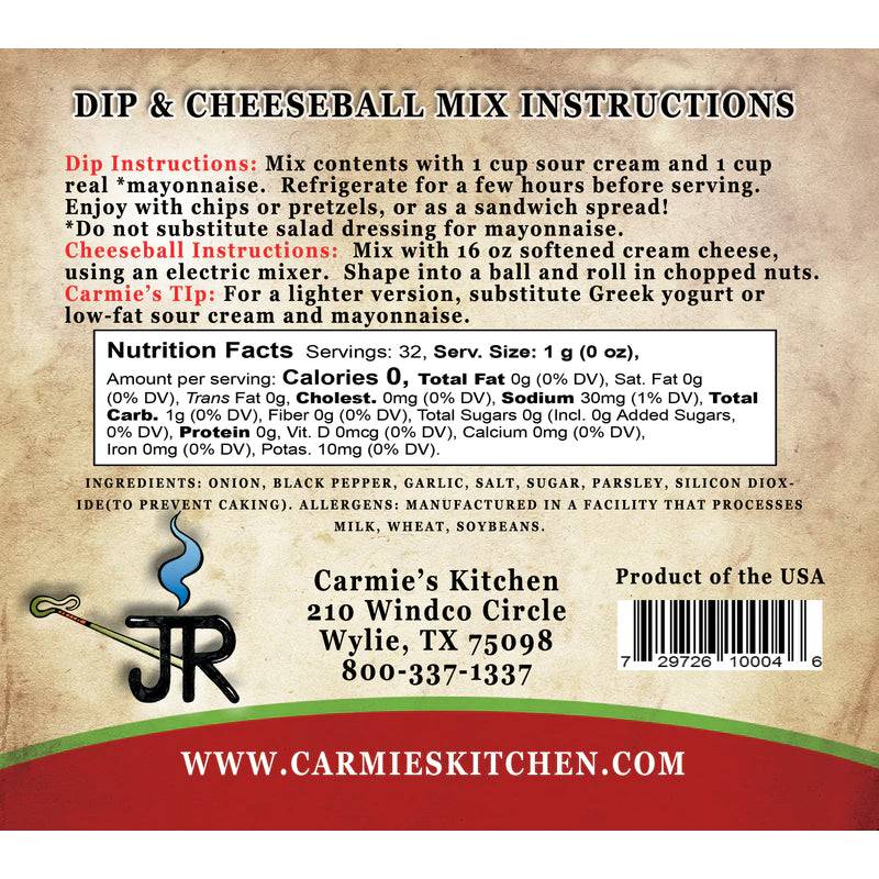 JR's Ranch Dip Mix