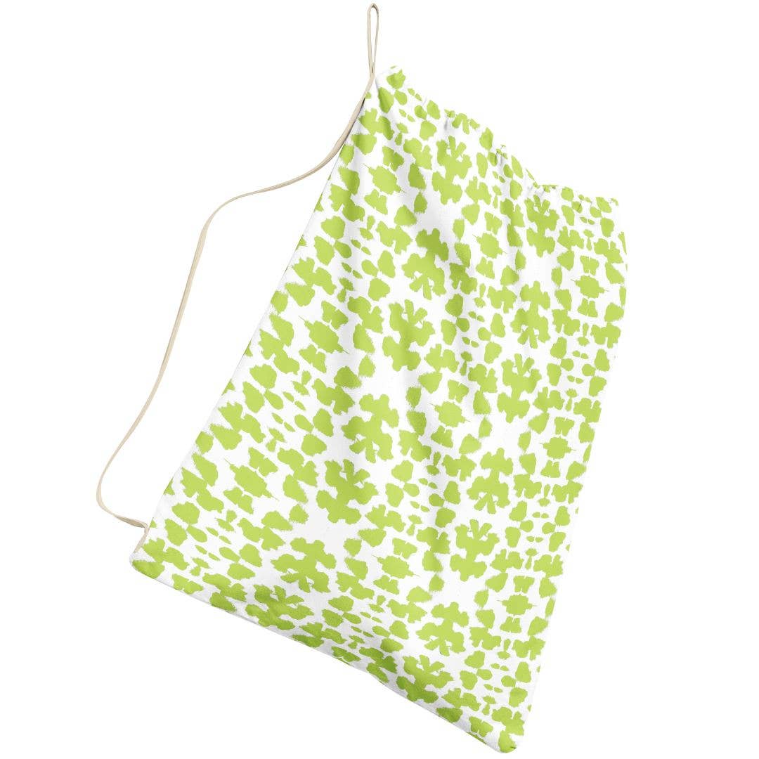 Chintz Green Laundry Bag by Laura Park