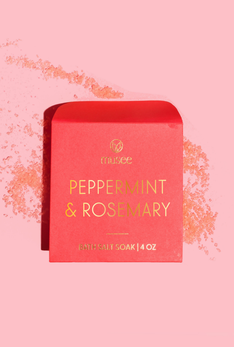 Peppermint & Rosemary Mini Salt Soak by Musee