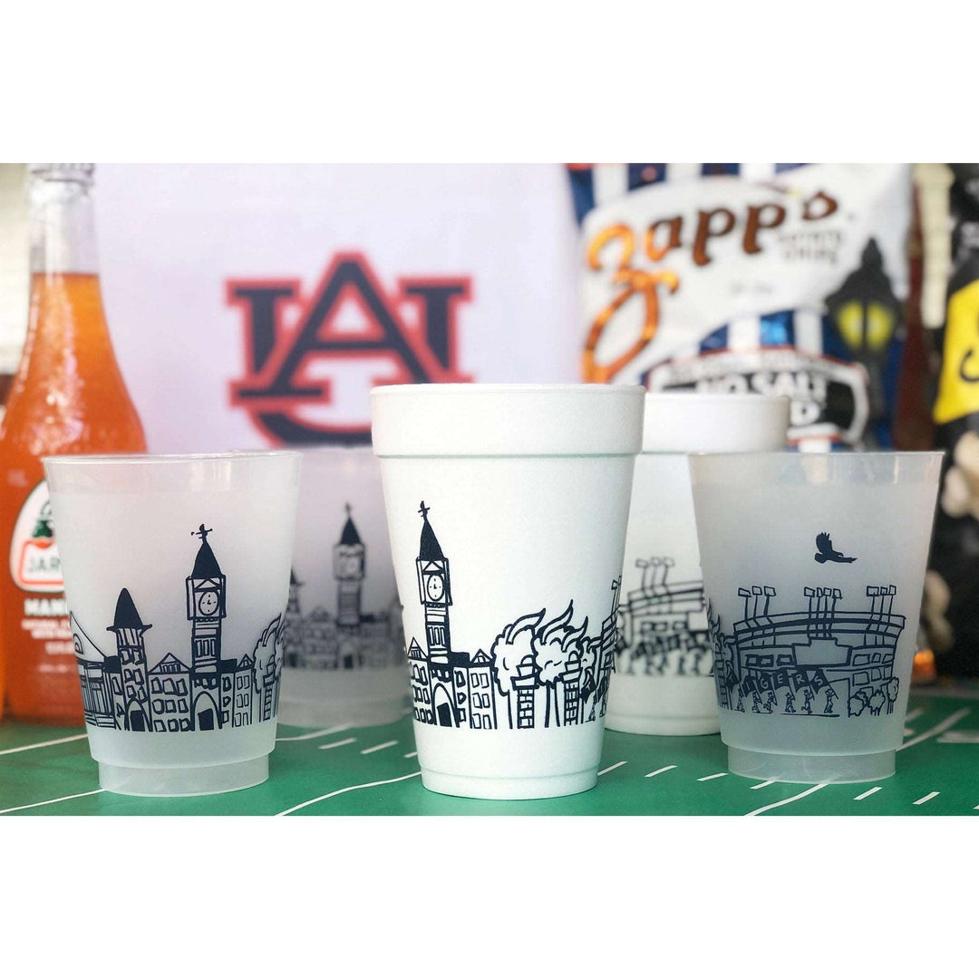 Auburn University Skyline Foam Cups