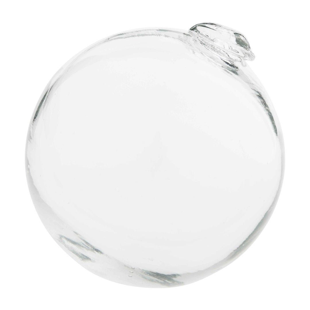 CLEAR GLASS DECOR BALL