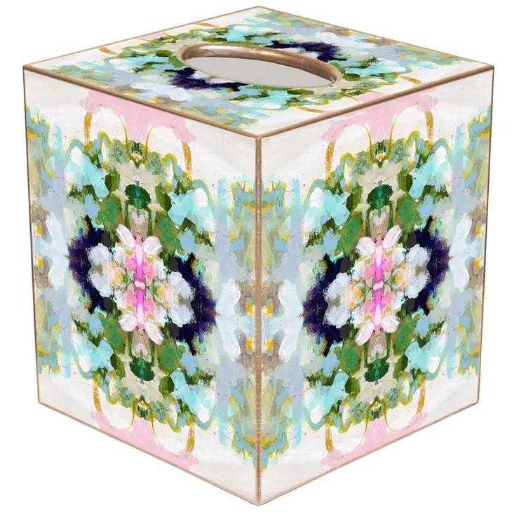 Nantucket Bloom Tissue Box Cover by Laura Park