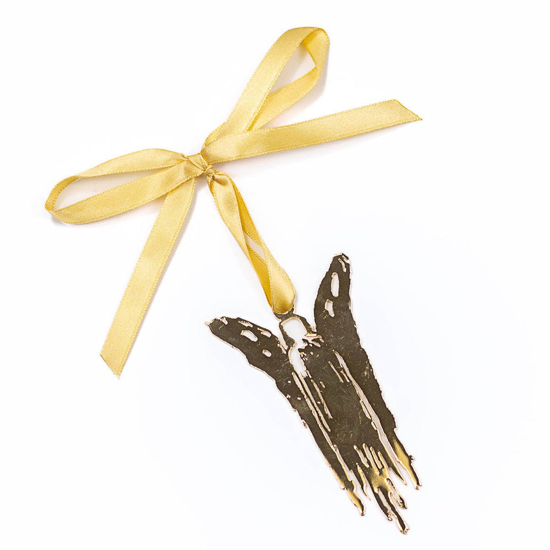 Guardian Angel Ornament   Gold   4"