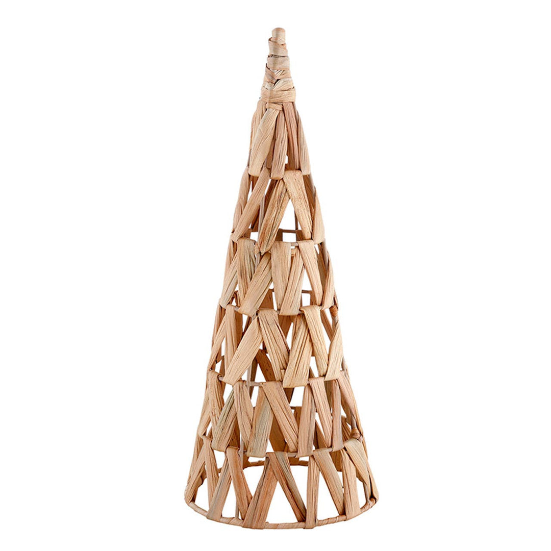 Open Weave Hyacinth Cone Tree - Small