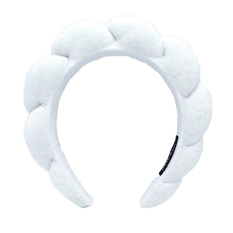 White Scallop Spa Headband - Bloom and Petal