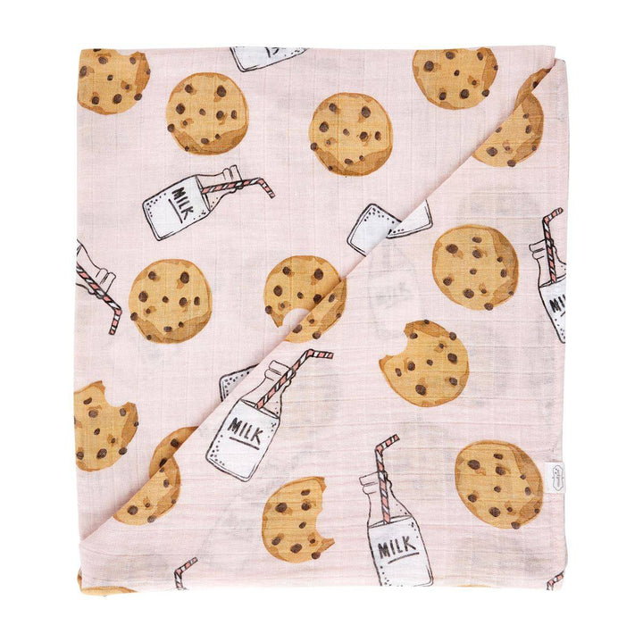 Pink Milk & Cookie Swaddle Blanket