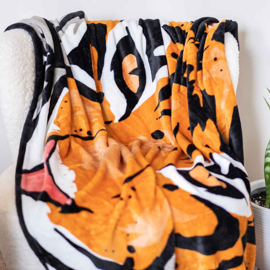 Eye of the Tiger Throw Blanket   50x60 - Bloom and Petal