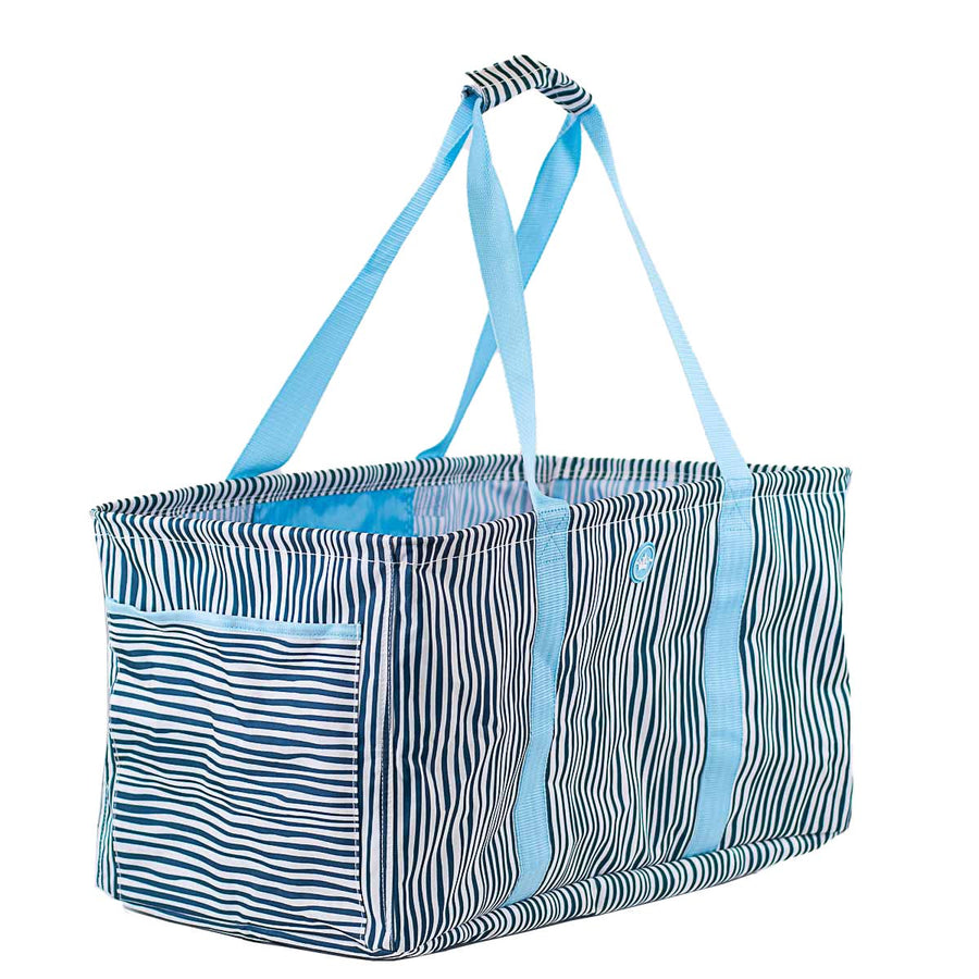 Fiji Collapsible Tote   Royal/Palace Blue   22x12x12 - Bloom and Petal