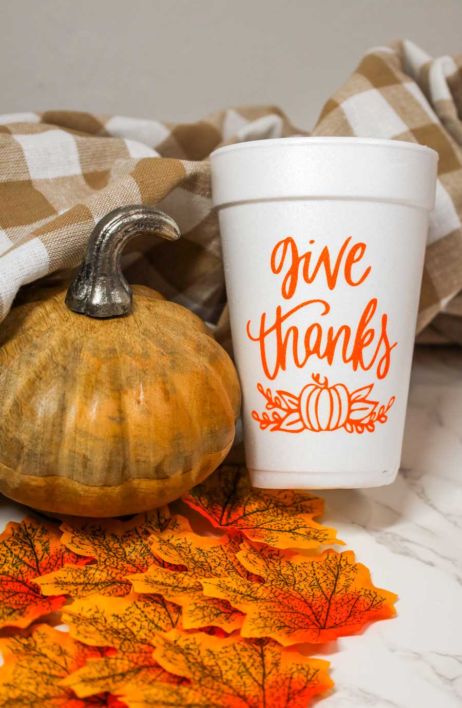 Give Thanks Styrofoam Cup