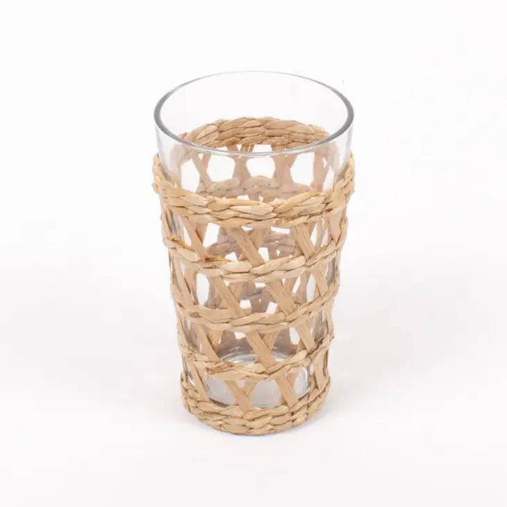 Rattan Tumbler Glasses- Sold Individually