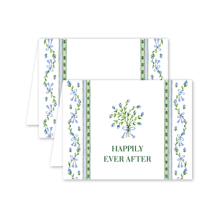Broderie Bleue Wedding: Single Card