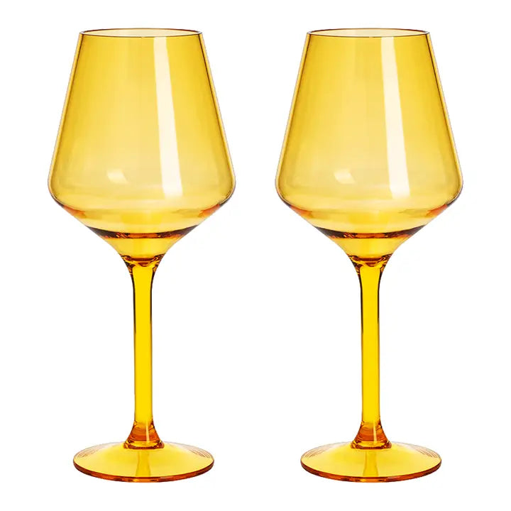 Shatterproof Wine Glasses - Set of 2- 15oz